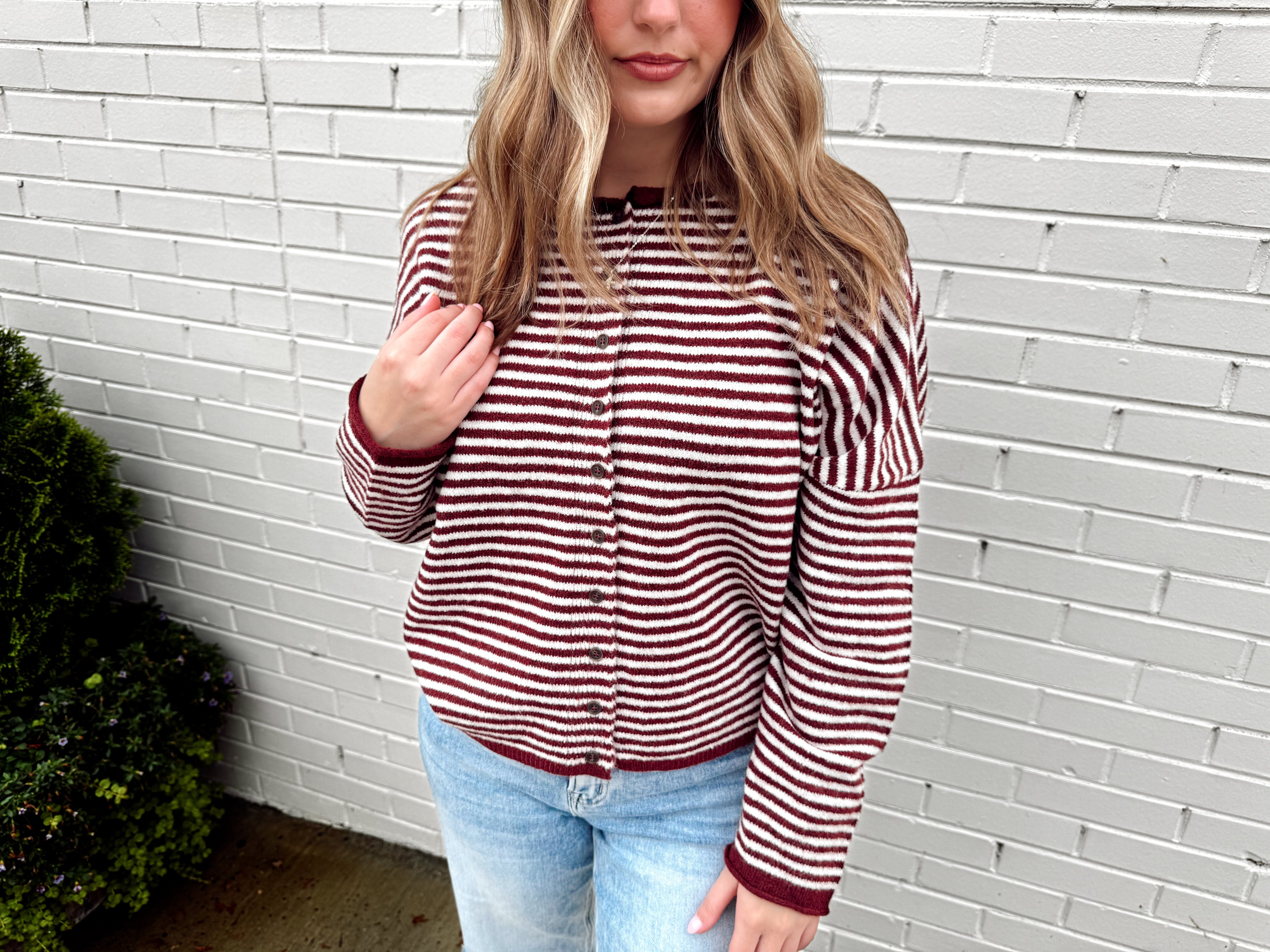 The Marlowe Striped Cardigan