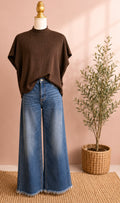 The Espresso Hour Mock Neck Top