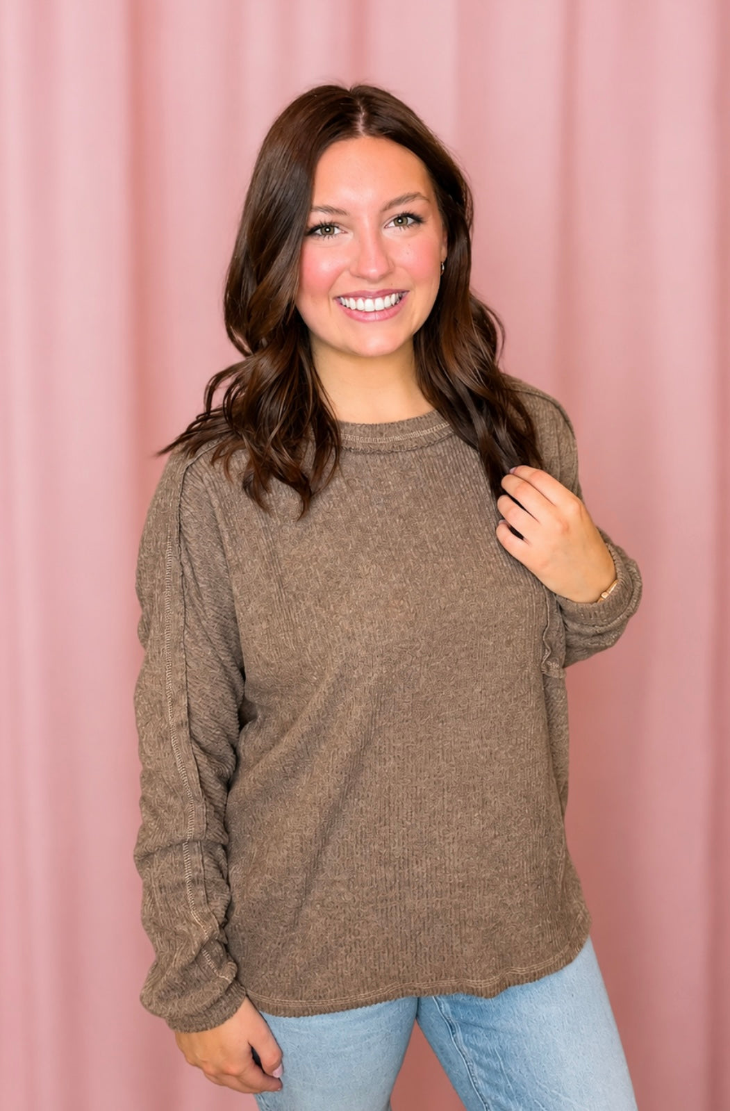 The Easy Days Ribbed Knit Top