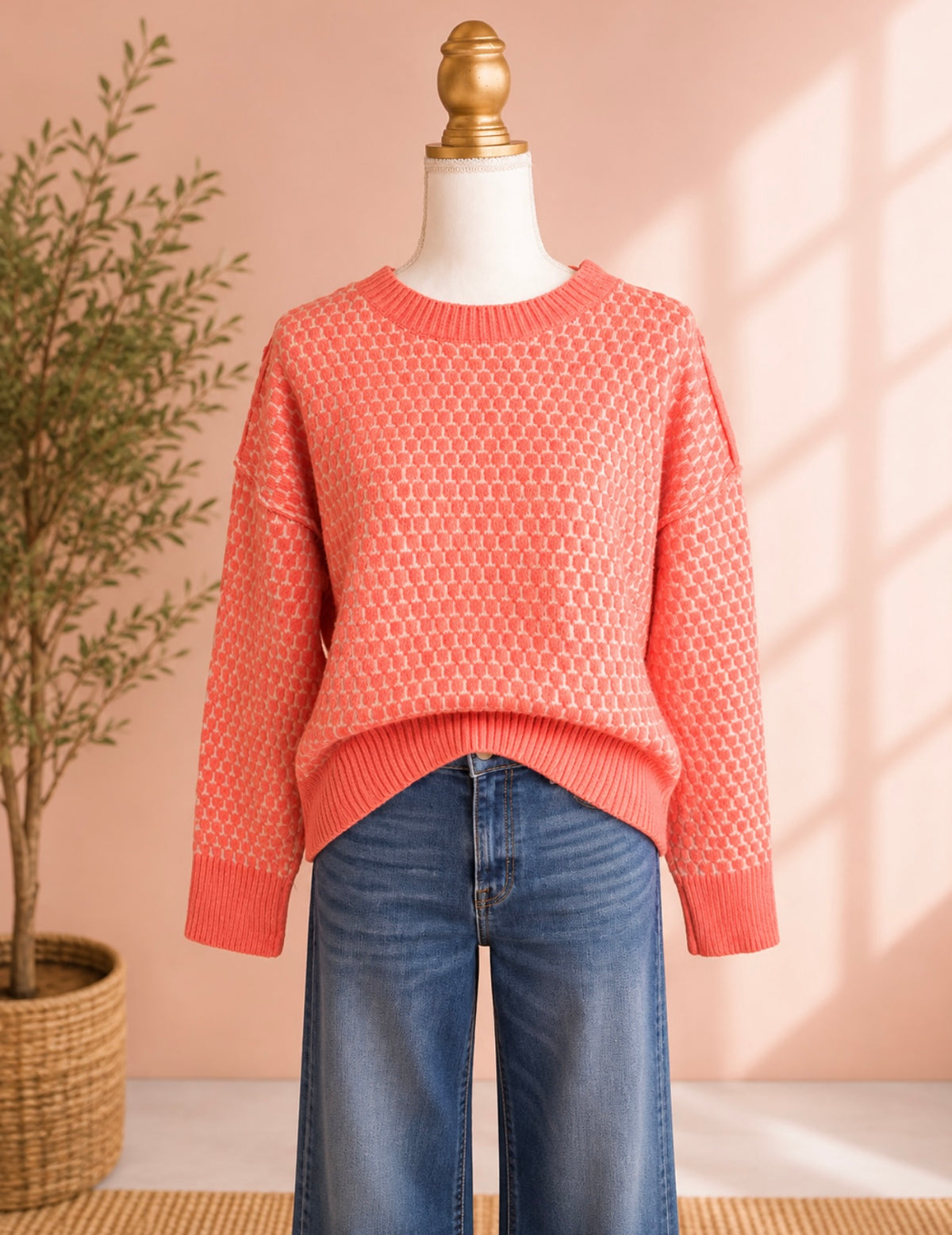 The Easy Does It Textured Sweater