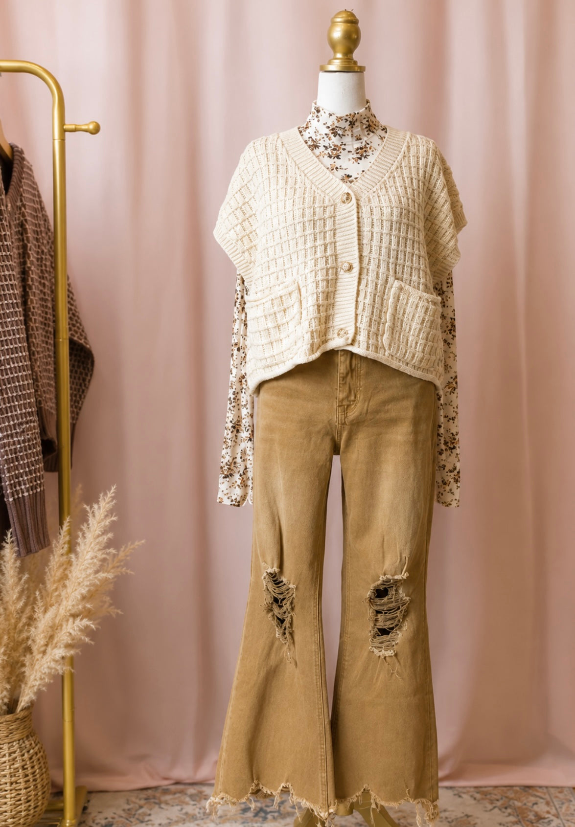 Free Spirit Distressed Flare Jeans