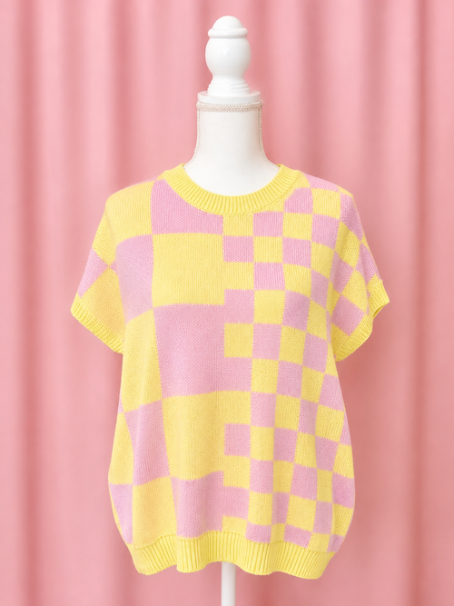 Checkmate Lightweight Sweater Top