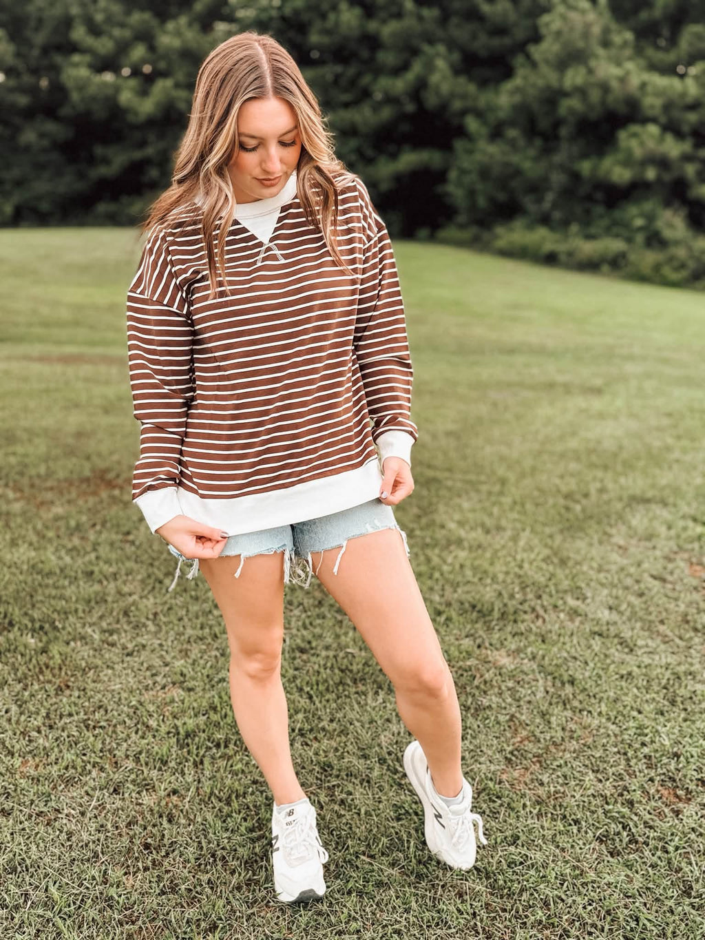 The Everyday Striped Pullover 🤎